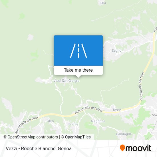Vezzi - Rocche Bianche map