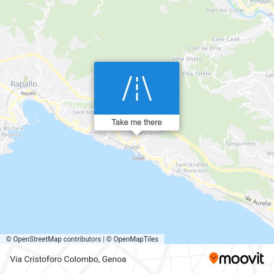 Via Cristoforo Colombo map