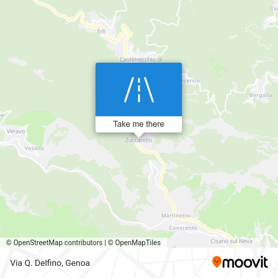 Via Q. Delfino map