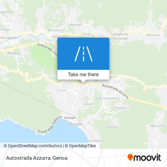 Autostrada Azzurra map