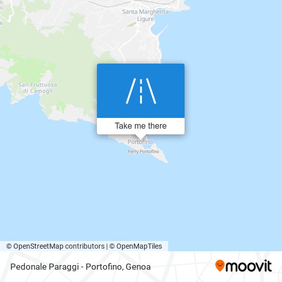 Pedonale Paraggi - Portofino map