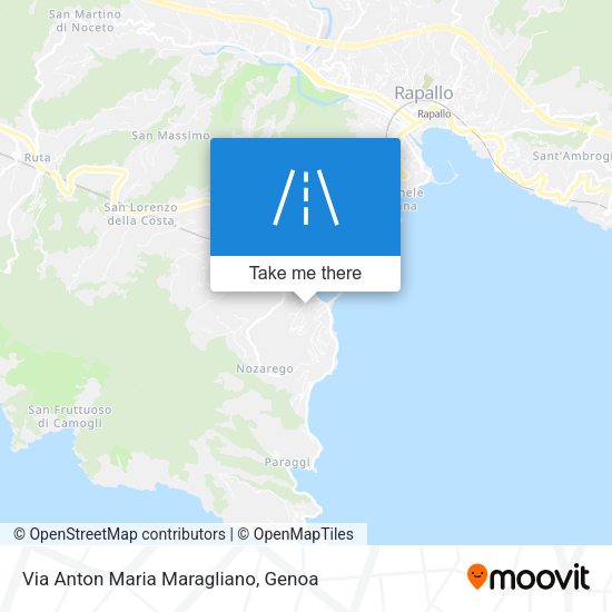 Via Anton Maria Maragliano map