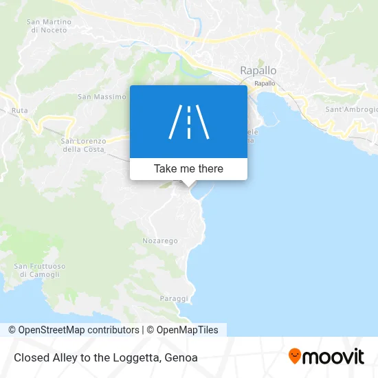 Closed Alley to the Loggetta map