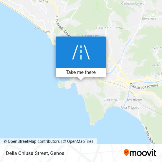 Della Chiusa Street map