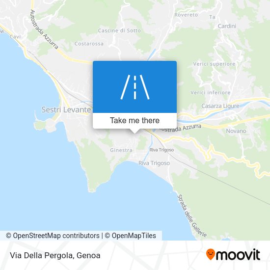 Via Della Pergola map