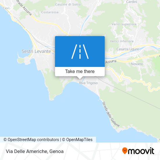 Via Delle Americhe map