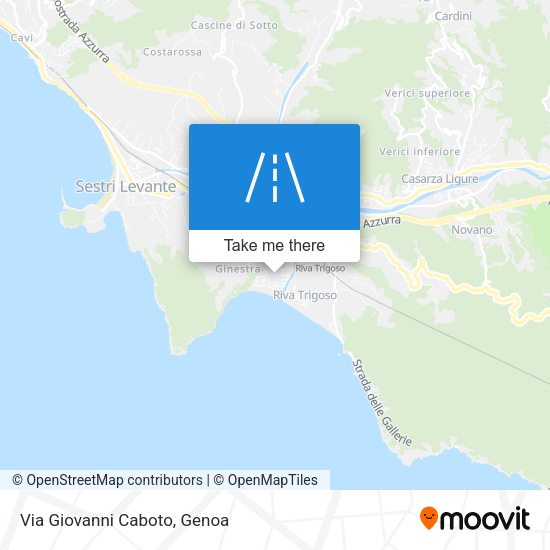 Via Giovanni Caboto map