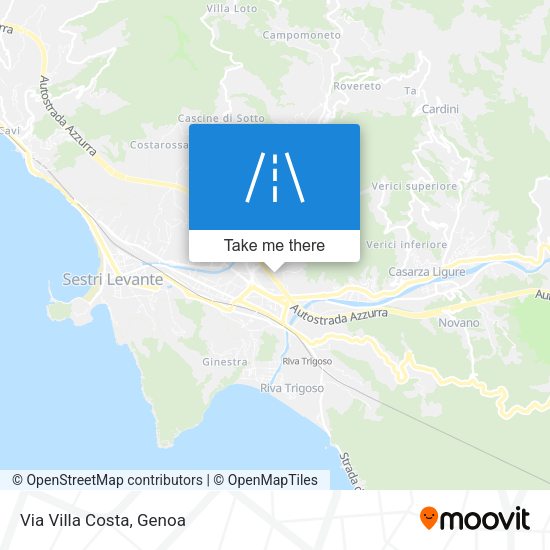 Via Villa Costa map