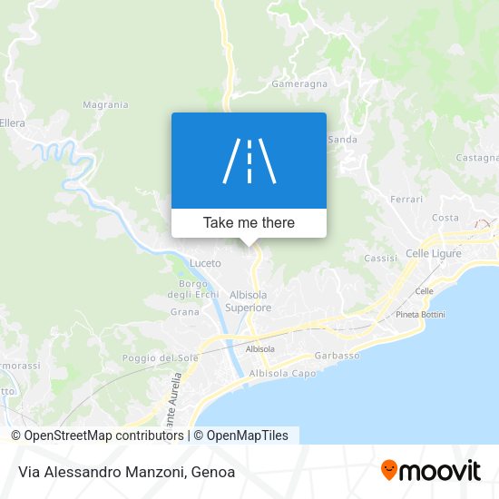Via Alessandro Manzoni map