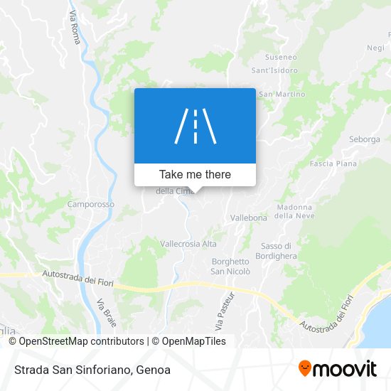 Strada San Sinforiano map