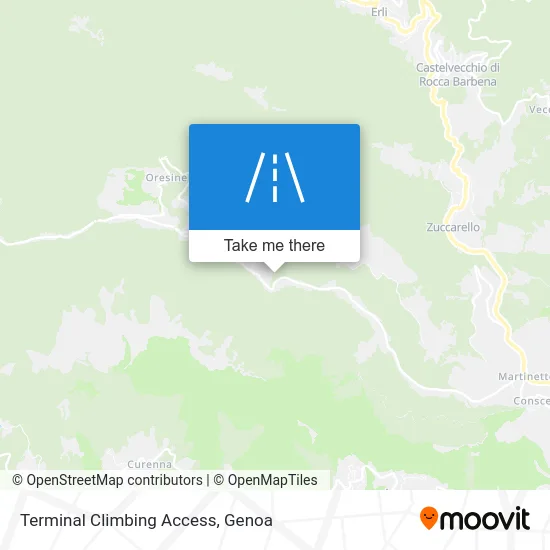 Climbing Access Terminal map
