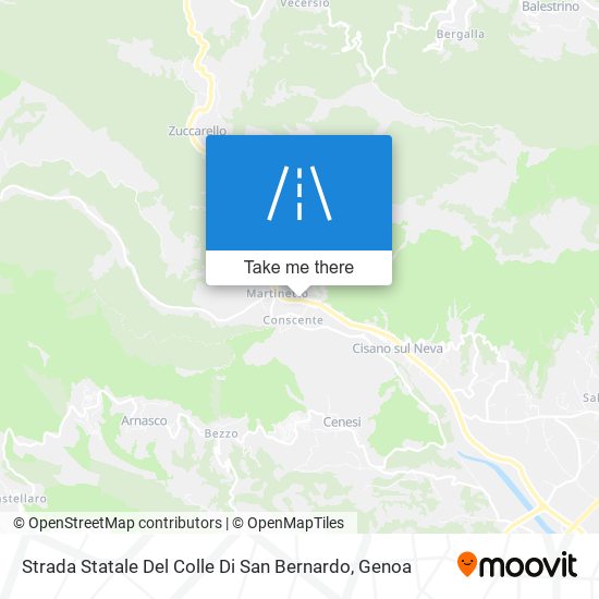 Strada Statale Del Colle Di San Bernardo map