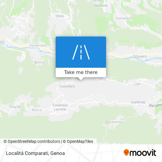 Località Comparati map