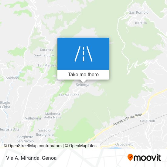 Via A. Miranda map