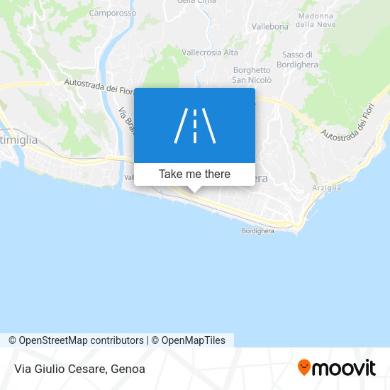 Via Giulio Cesare map