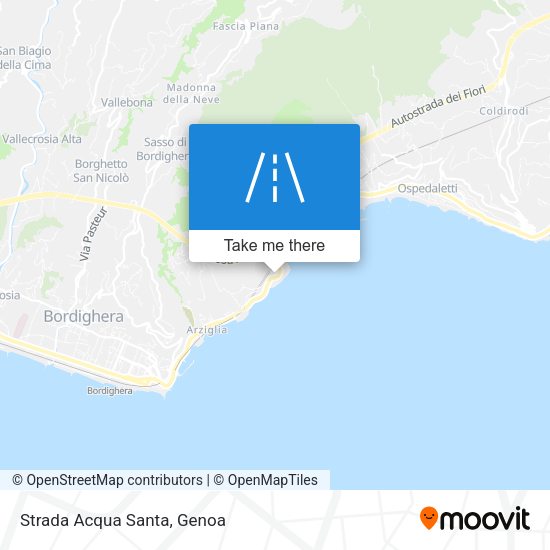 Strada Acqua Santa map