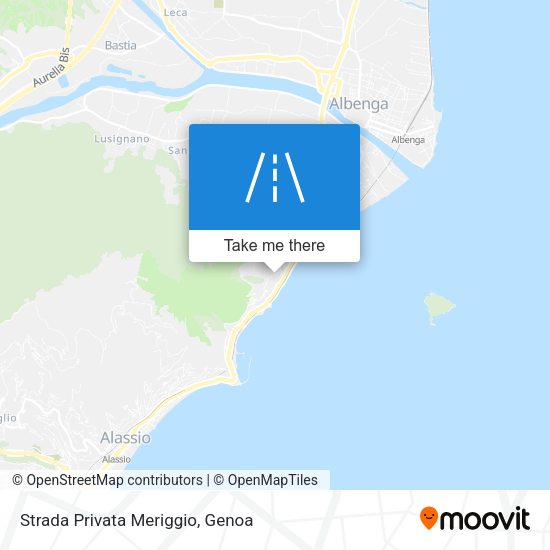 Strada Privata Meriggio map