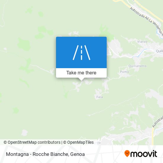 Montagna - Rocche Bianche map