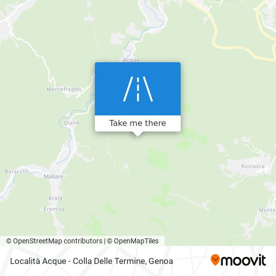 Località Acque - Colla Delle Termine map