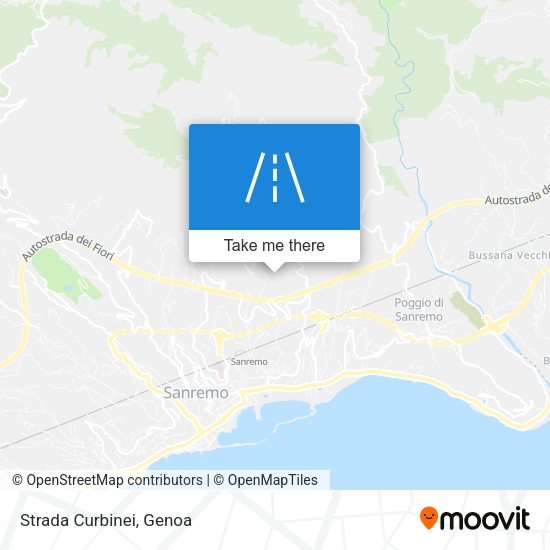 Strada Curbinei map