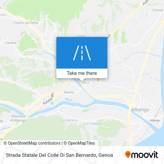 Strada Statale Del Colle Di San Bernardo map