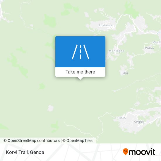 Korvi Trail map