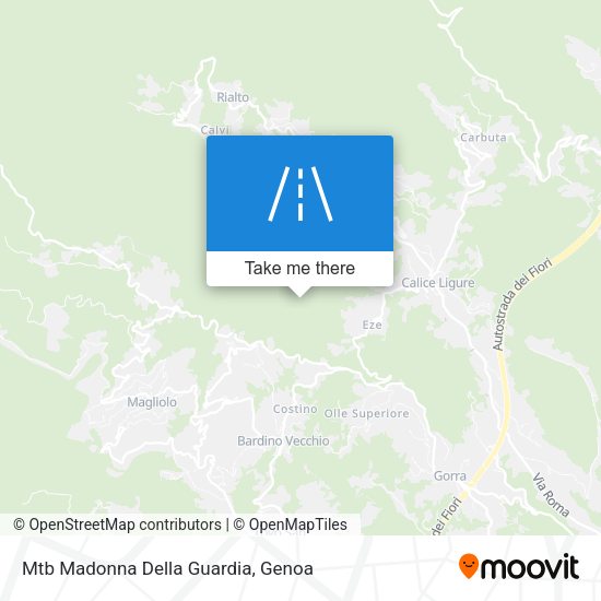 Mtb Madonna Della Guardia map