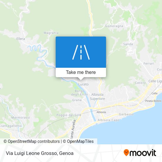Via Luigi Leone Grosso map