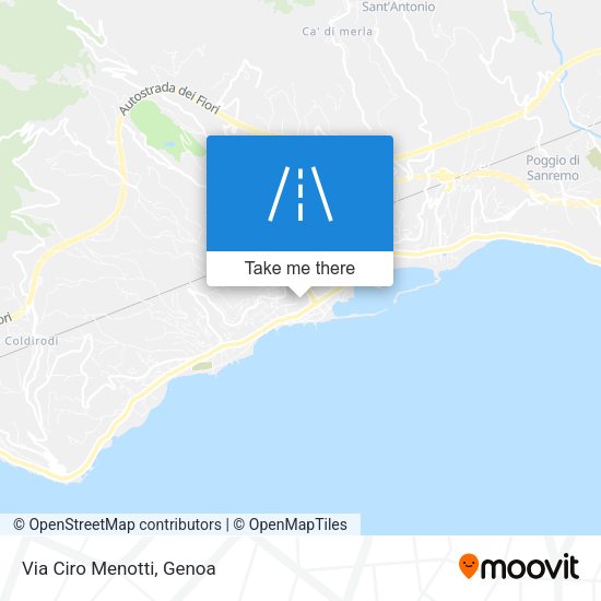 Via Ciro Menotti map