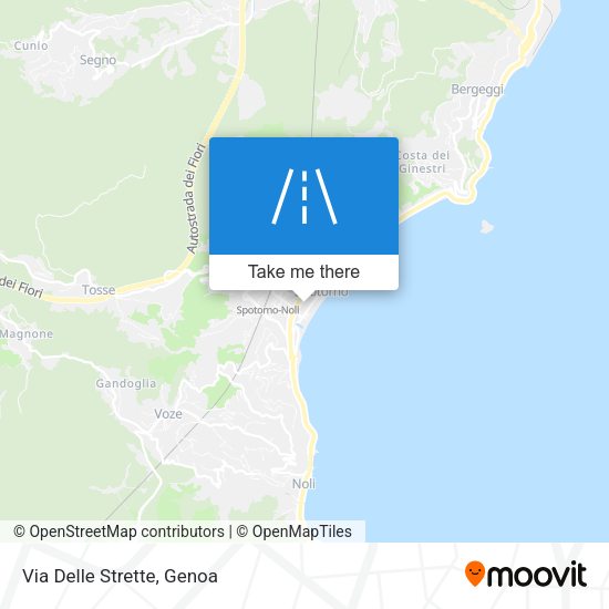 Via Delle Strette map