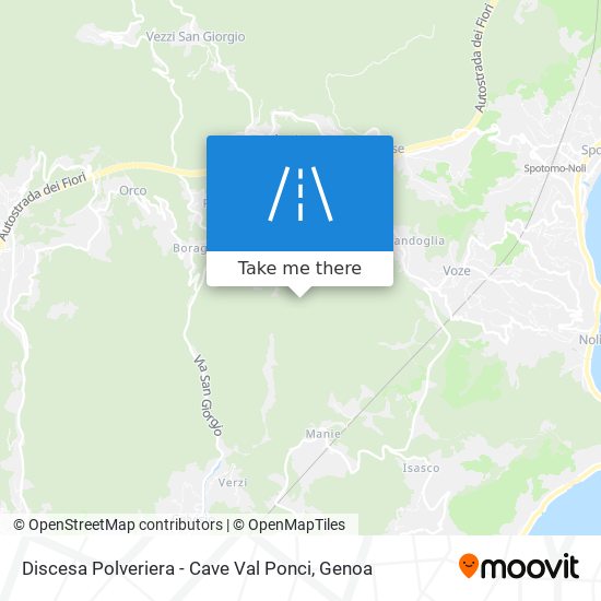 Discesa Polveriera - Cave Val Ponci map