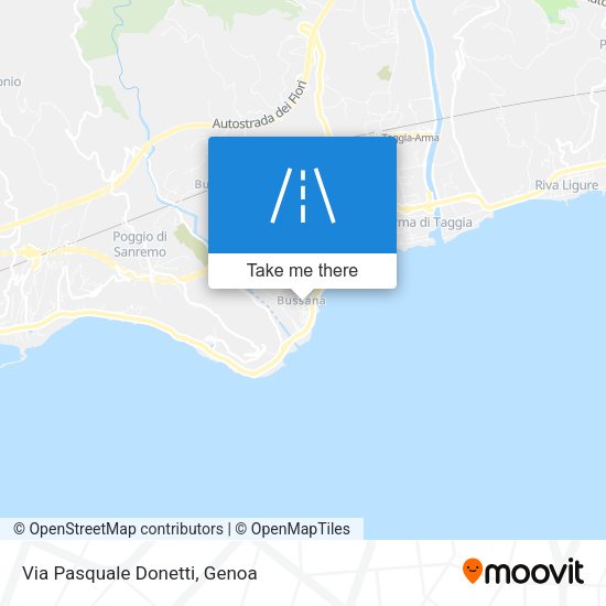Via Pasquale Donetti map