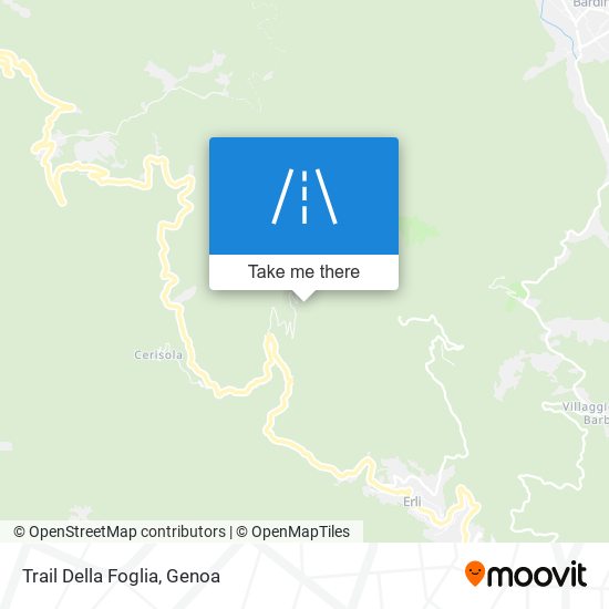 Trail Della Foglia map