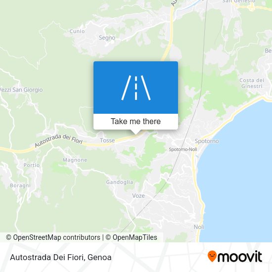 Autostrada Dei Fiori map