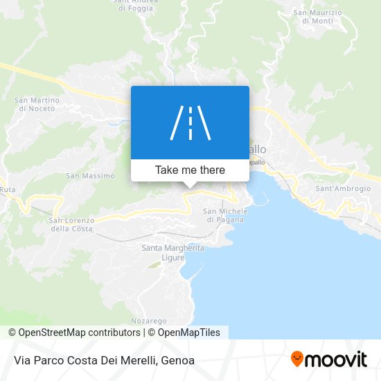 Via Parco Costa Dei Merelli map
