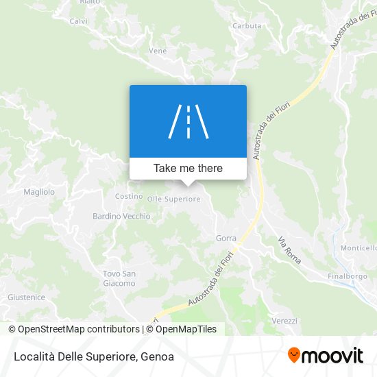 Località Delle Superiore map