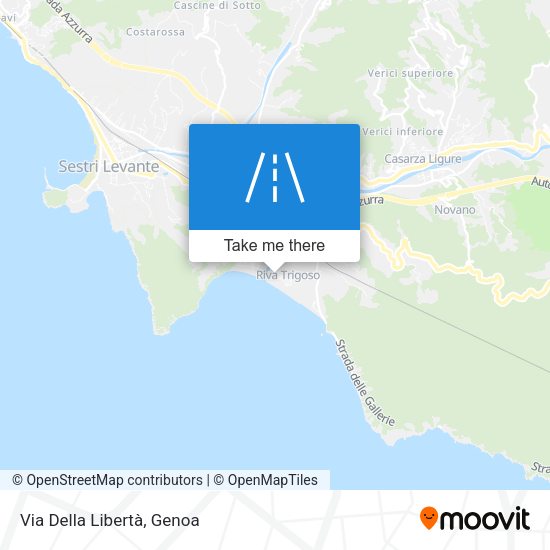 Via Della Libertà map