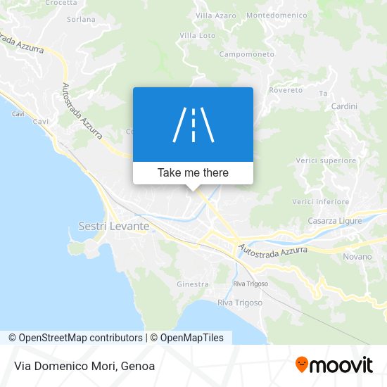 Via Domenico Mori map