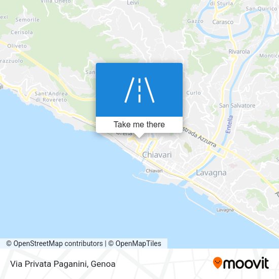 Via Privata Paganini map