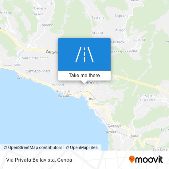 Via Privata Bellavista map