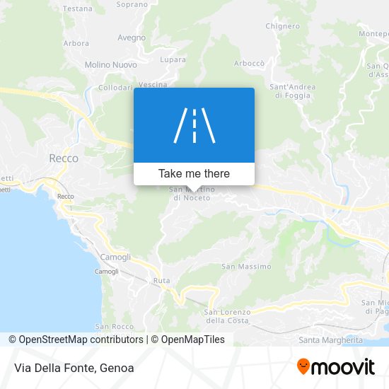 Via Della Fonte map