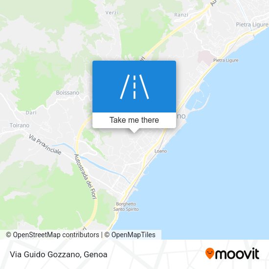 Via Guido Gozzano map