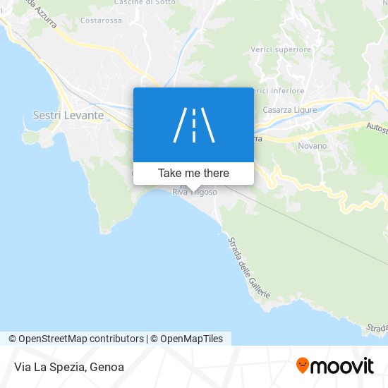 Via La Spezia map