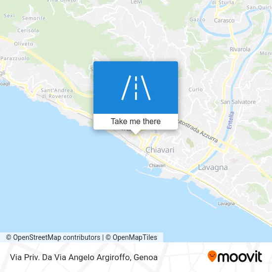 Via Priv. Da Via Angelo Argiroffo map