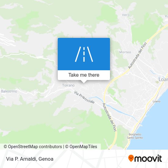Via P. Arnaldi map