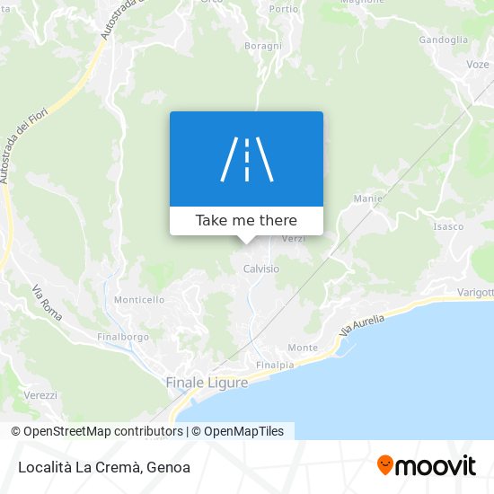 Località La Cremà map