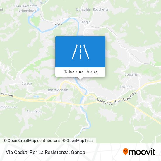 Via Caduti Per La Resistenza map