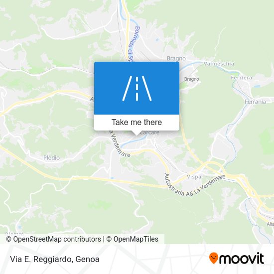 Via E. Reggiardo map
