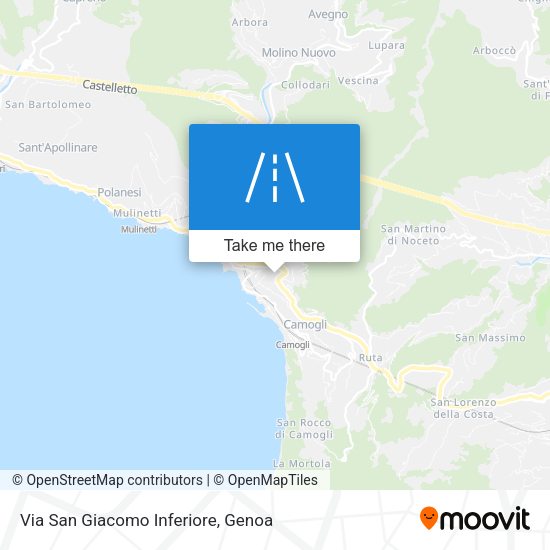 Via San Giacomo Inferiore map