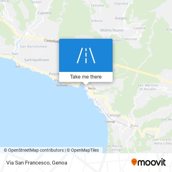 Via San Francesco map